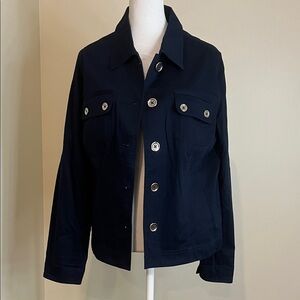 Jones New York Women’s Dark Blue Jean Jacket Size L